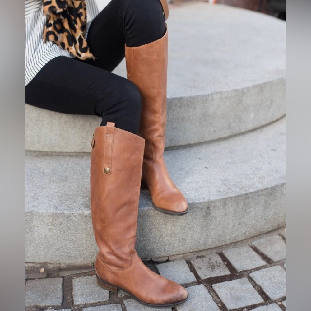 Sam Edelman Penny Riding Boots sz 8 brown